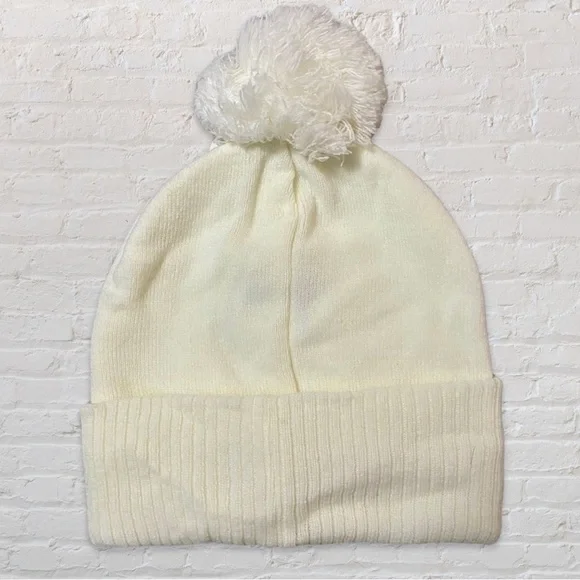 CANADA Weather Gear Cream Knit Beanie - Picture 2 of 2